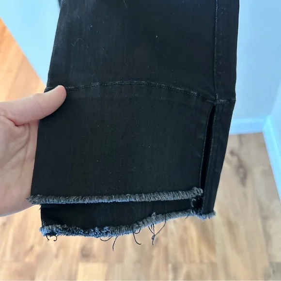 AYR The Shade Straight Crop Step Hem Jeans in Chill Uniform